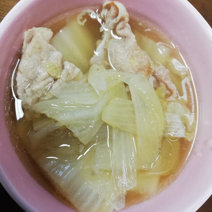 豚肉と白菜の中華スープ